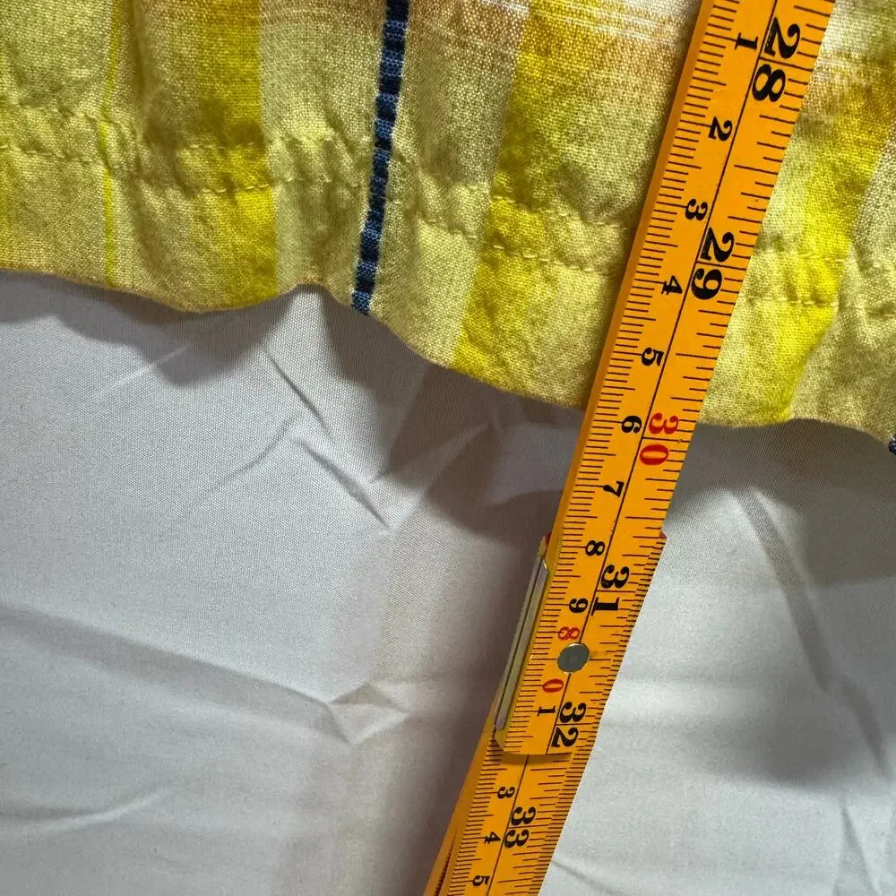 The North Face Yellow Plaid Button Down Shirt Gorpcore Hiking Mens Sz Est Medium